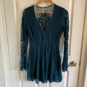 Free People long sleeve lace dress!
